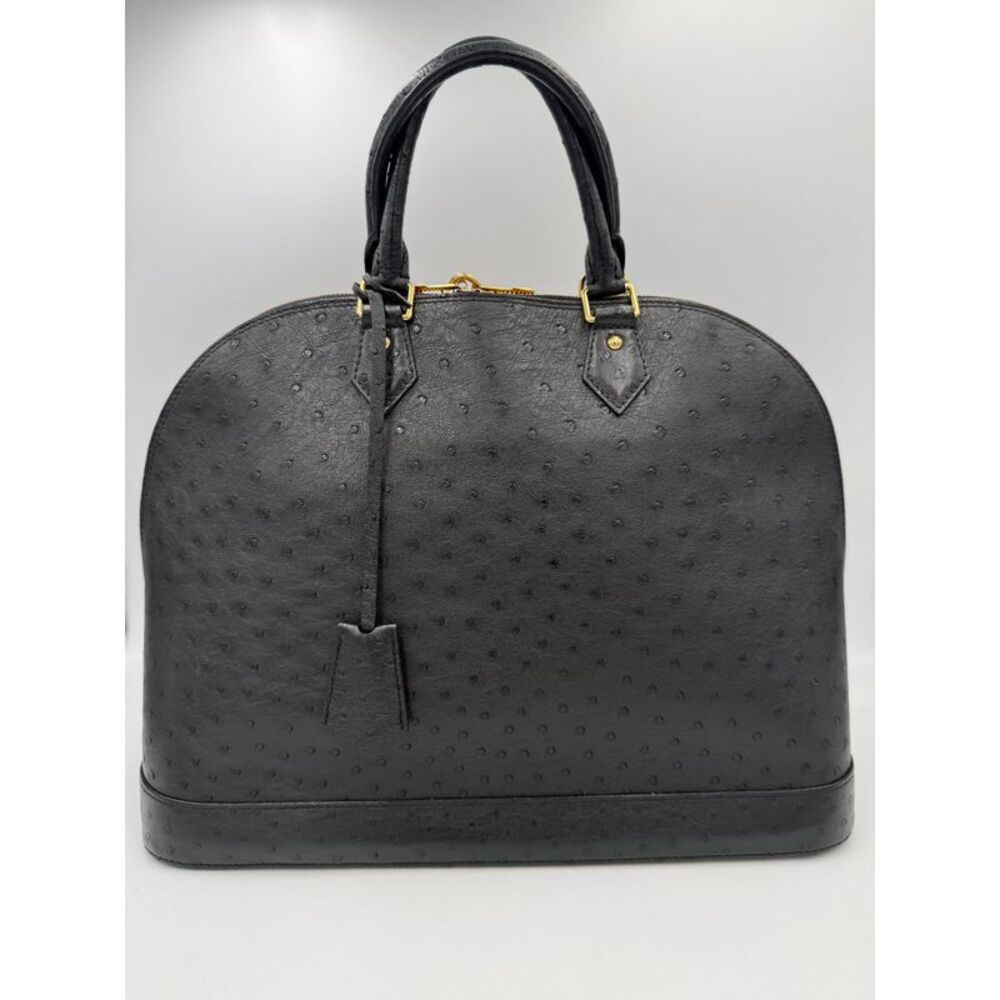 Louis Vuitton LOUIS VUITTON Alma GM in Ostrich Leather Women's Handbag